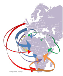Major Business Flows towards Africa from EMEA