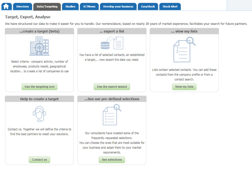 Click on the image to access the features Click on the image to access the features