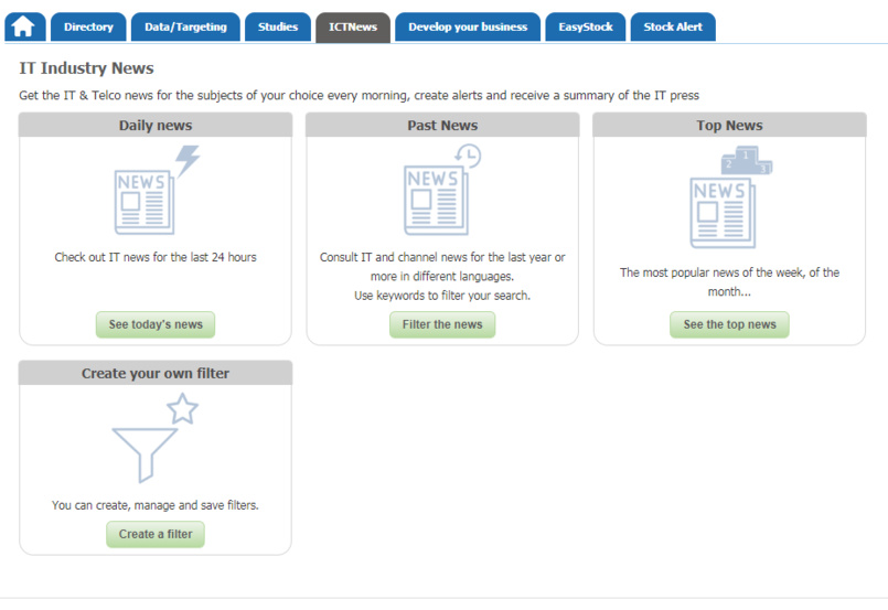 Click on the image to access the features Click on the image to access the features